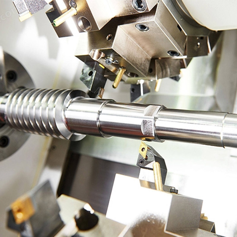 China CNC turning center producing custom turned metal parts